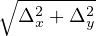 ∘ --------
  Δ2x + Δ2y